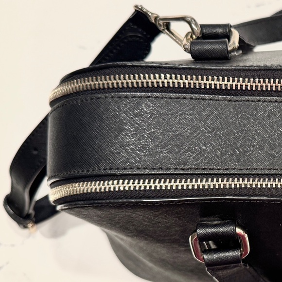 DKNY Women’s Black Bryant Park Dome Two Sided Satchel with Crossbody Strap NWOT - Picture 5 of 9